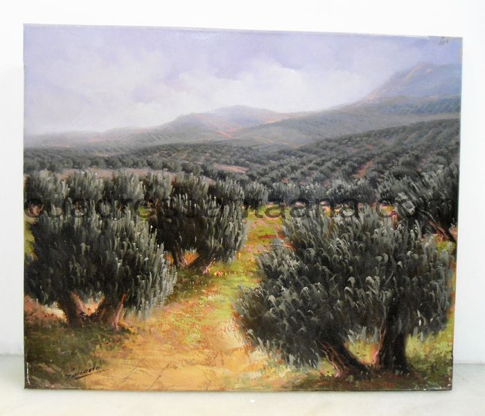 Lienzo campo de olivos nº2