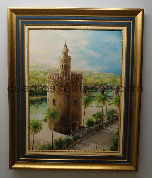 Cuadro de la torre del oro de Sevilla
