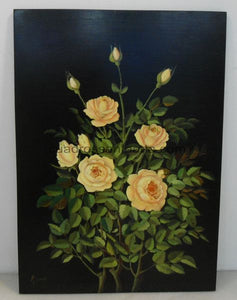 Tablilla de flores pintadas a mano nº5