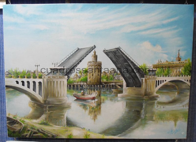 Lienzo del puente de las delicias de Sevilla